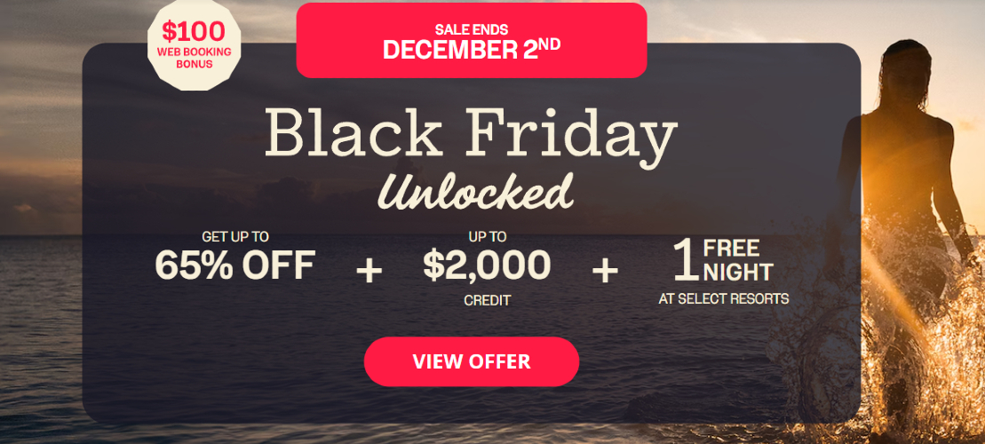 UP TO 65% OFF + $2000 CREDIT + 1FREE NIGHT